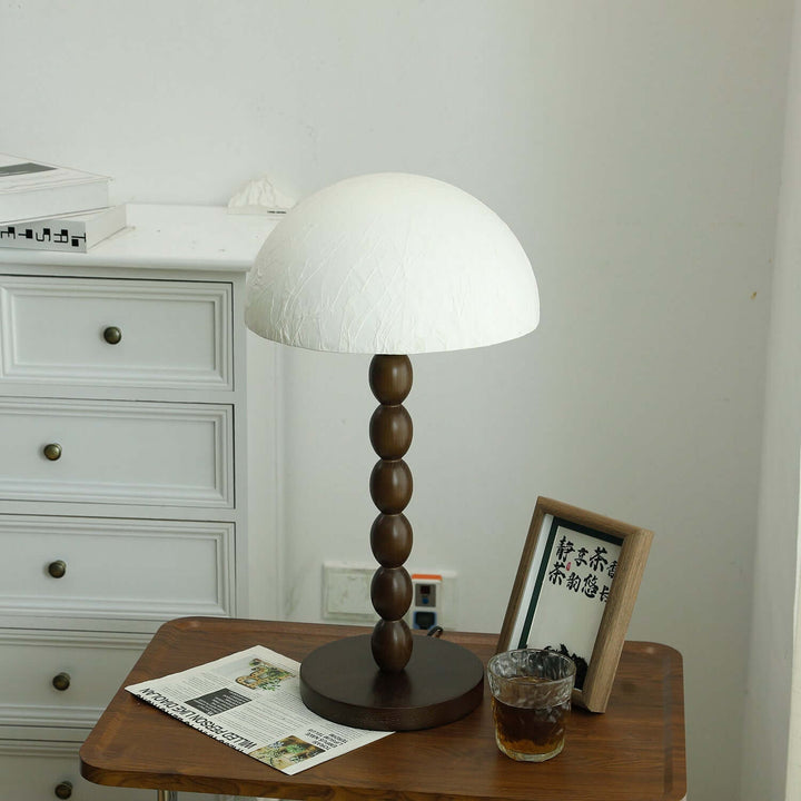 Wooden Table Lamp with Rice Paper Shade 30cm
