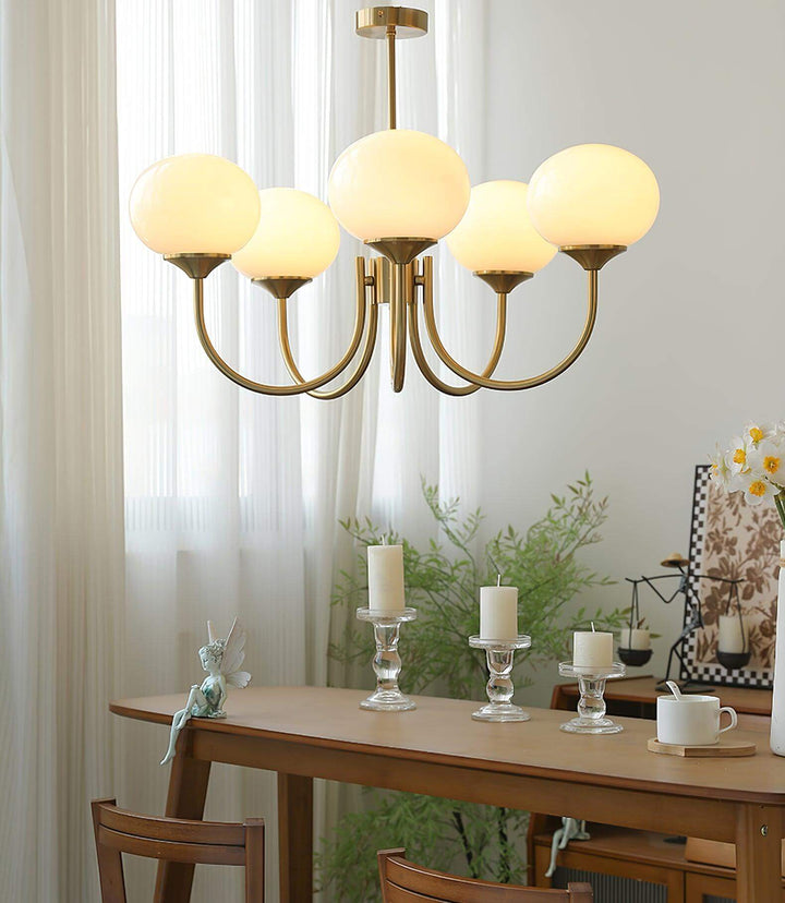 Pink Glass Ceiling Light Fixture Modern Chandelier