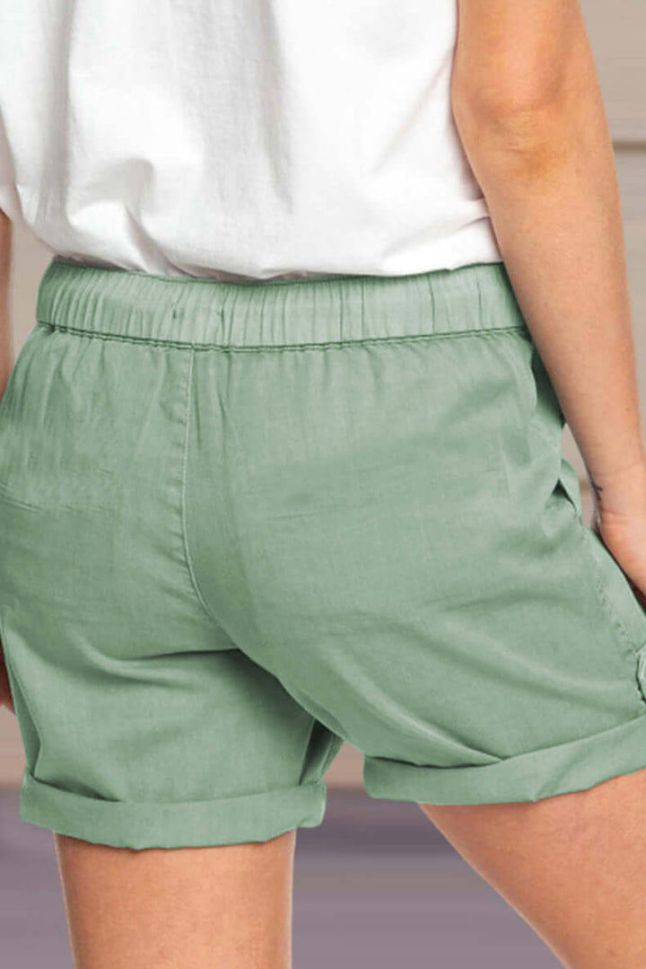 Women's Relaxed Fit Shorts with Drawstring Waist