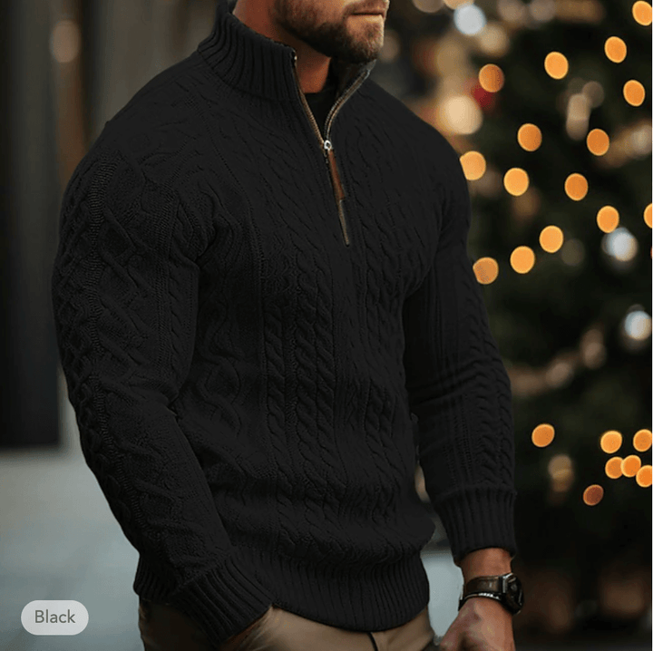 Men's Cotton Blend Zip Pullover