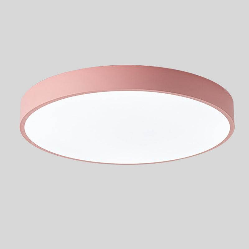 Modern Wooden Round LED Ceiling Light Fixture