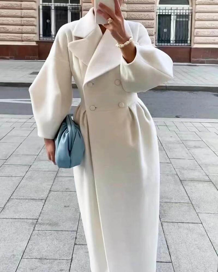 Women's Stylish Lantern Sleeve Long Coat