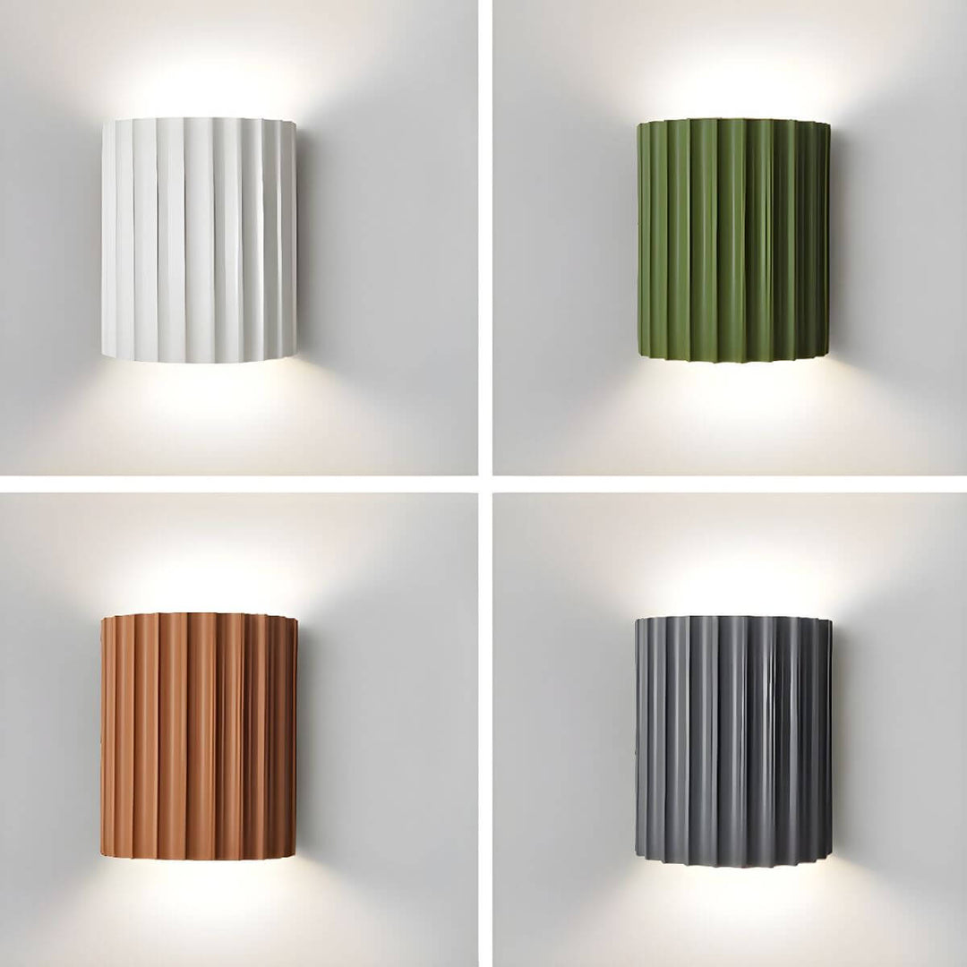 Modern Semi-Circular Resin Wall Sconce