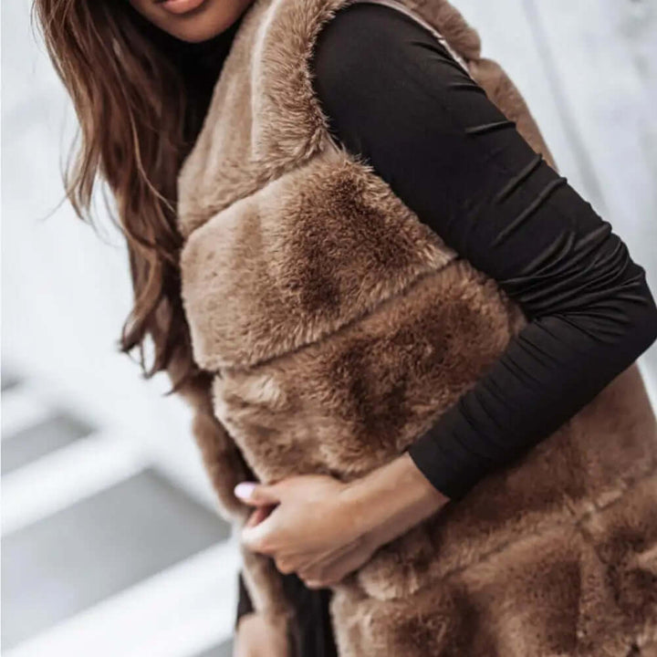 Vest - Women's Sleeveless Open Longline Gilet