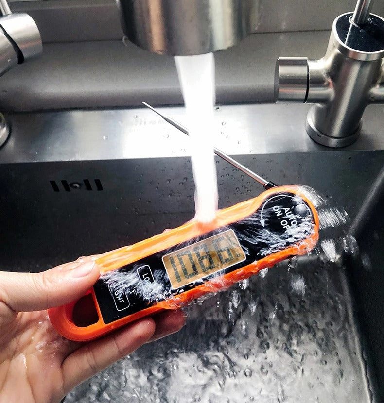 Digital Food Thermometer with Backlit LCD
