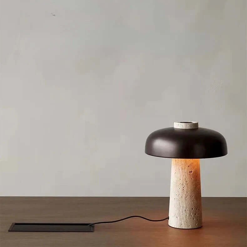 Natural Stone Table Lamp with Nordic Design