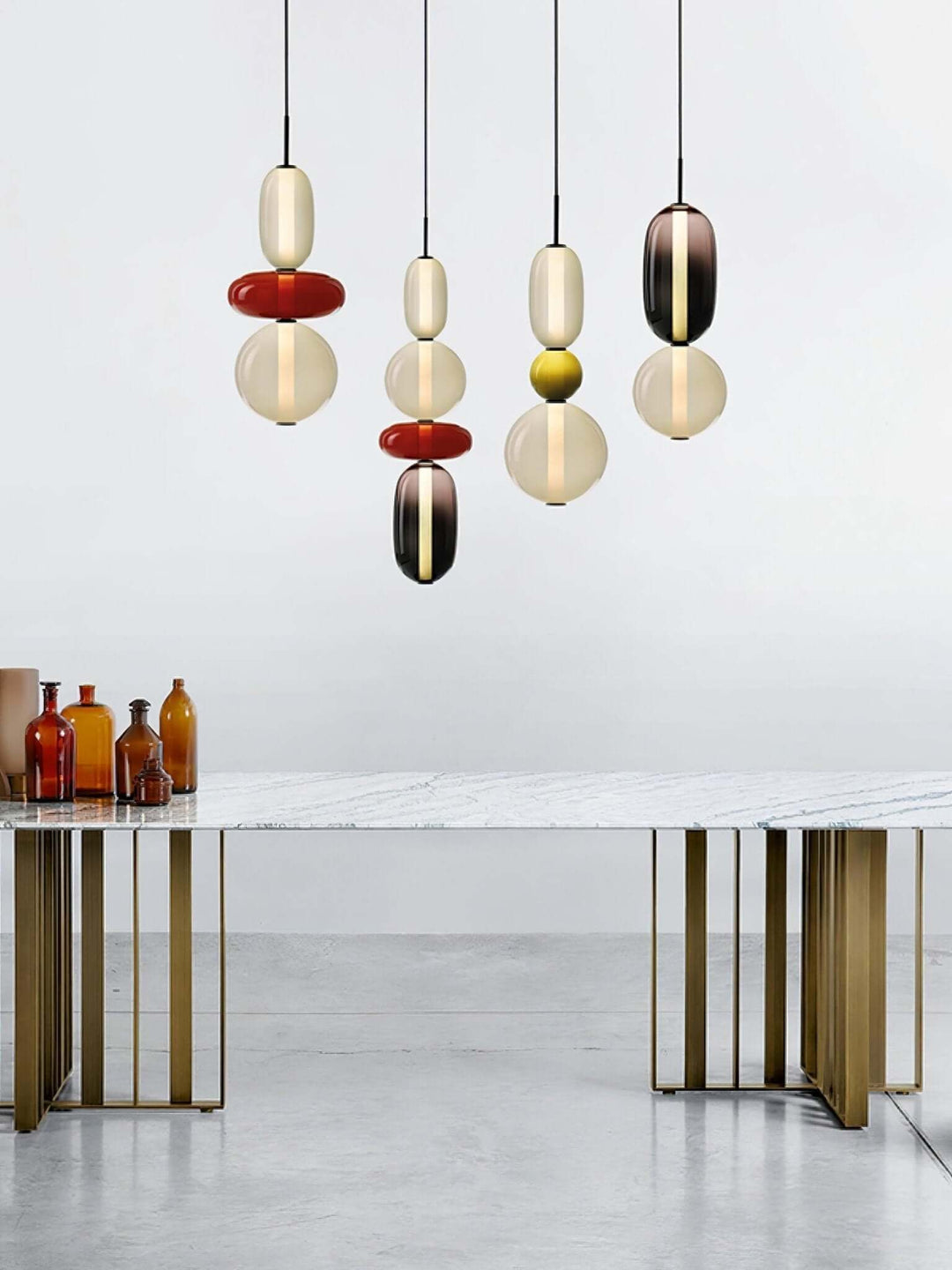 Colorful Glass Pendant Light - Modern Hanging Lamp
