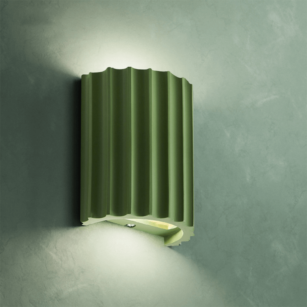 Modern Semi-Circular Resin Wall Sconce