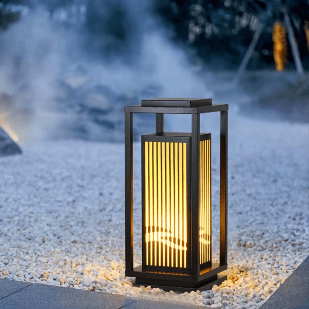 Solar LED Outdoor Post Light, Waterproof Garden Lamp