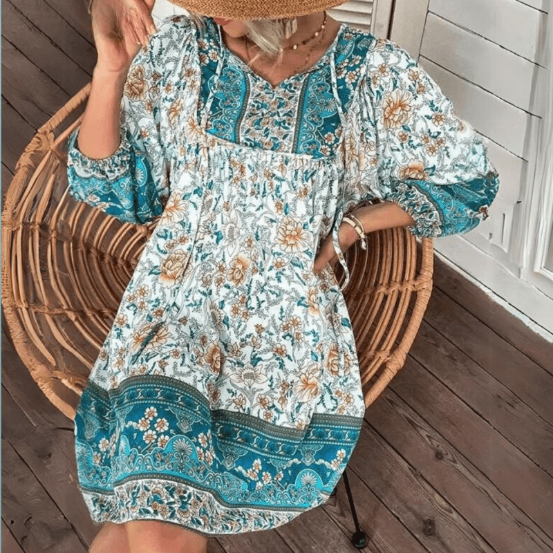 Women's Casual Bohemian Mini Dress