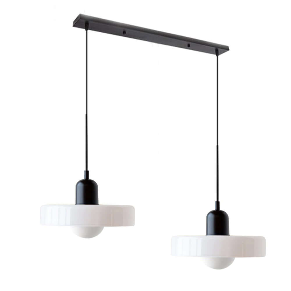 2 Heads Modern Glass Pendant Light