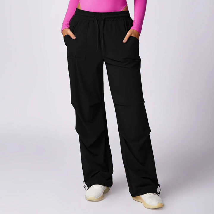 Women's Wide-Leg Trousers with Elastic Waistband