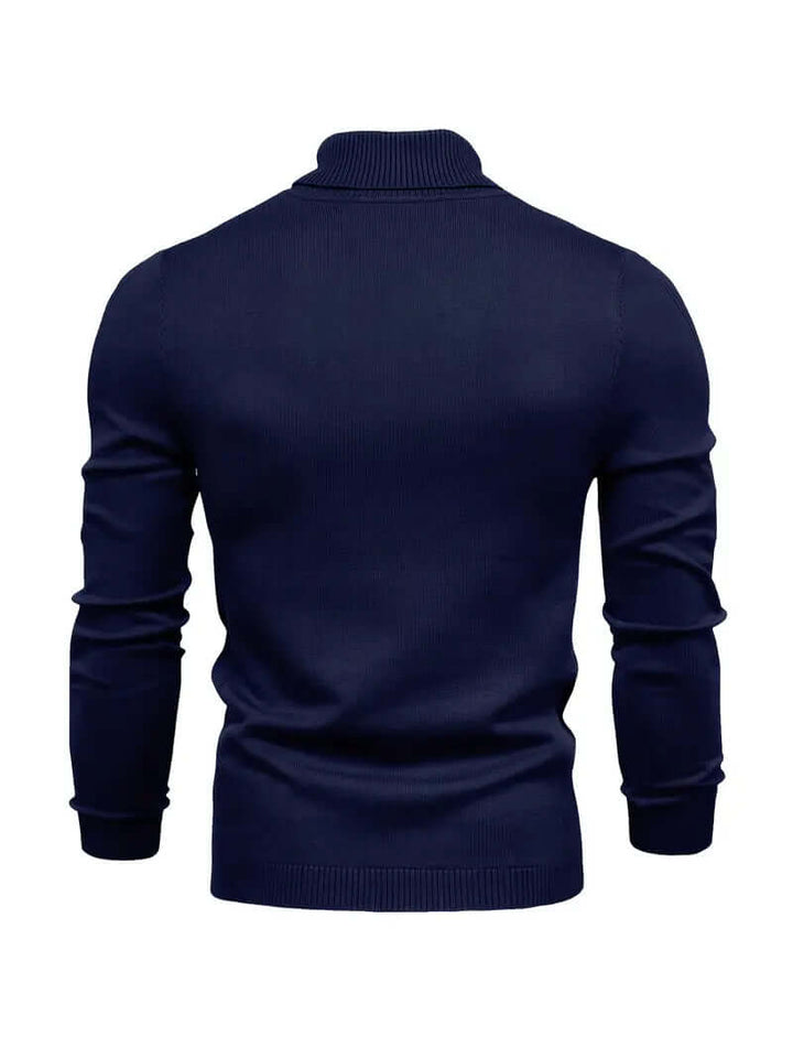 Men's Turtleneck Jumper - Warm Winter Pullover