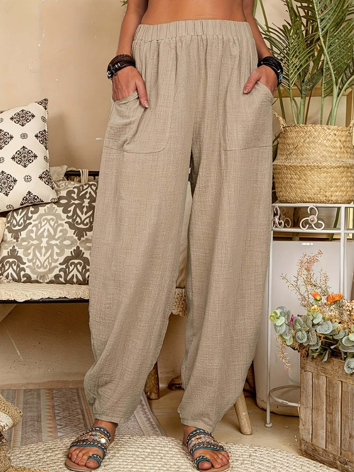 Women's Relaxed Fit Trousers with Pockets