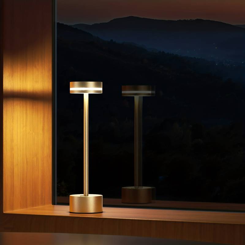 Portable LED Table Lamp with Rechargeable Battery