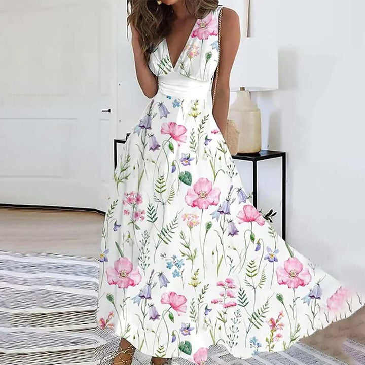 Floral Dress - Elegant and Comfortable