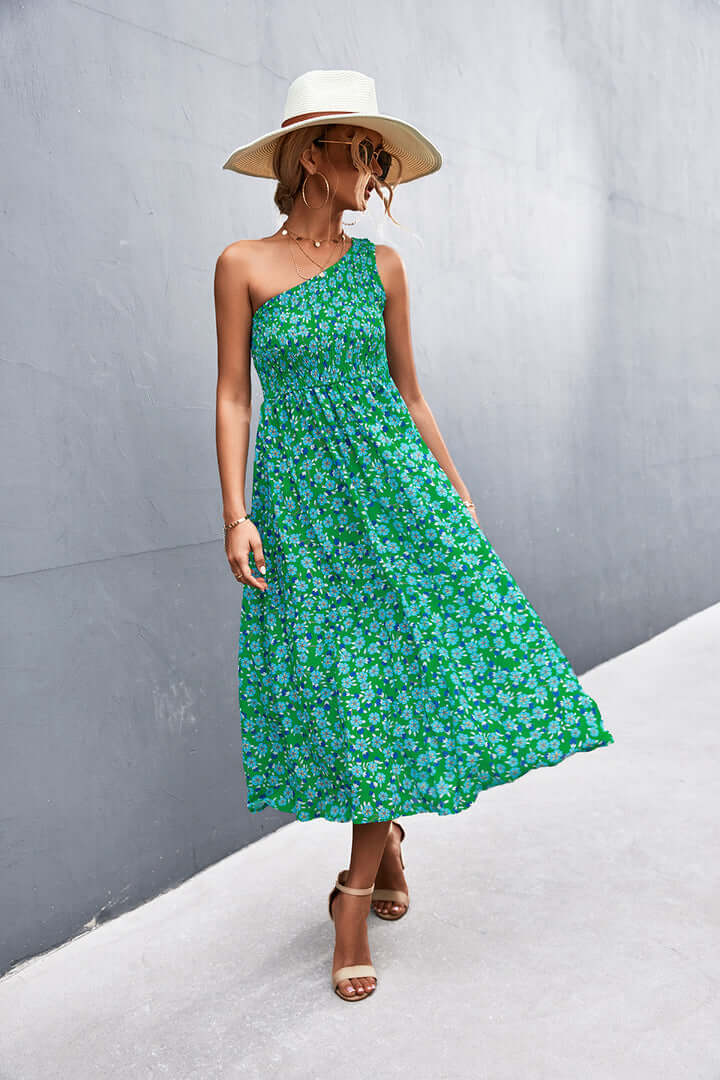 Women's Floral Off-Shoulder Summer Dress