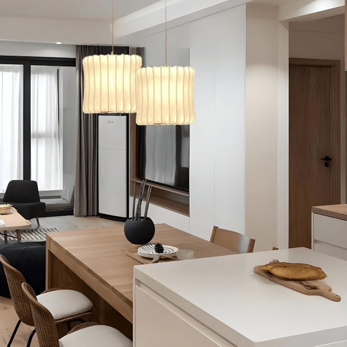 Modern Semi-Wood Pendant Light
