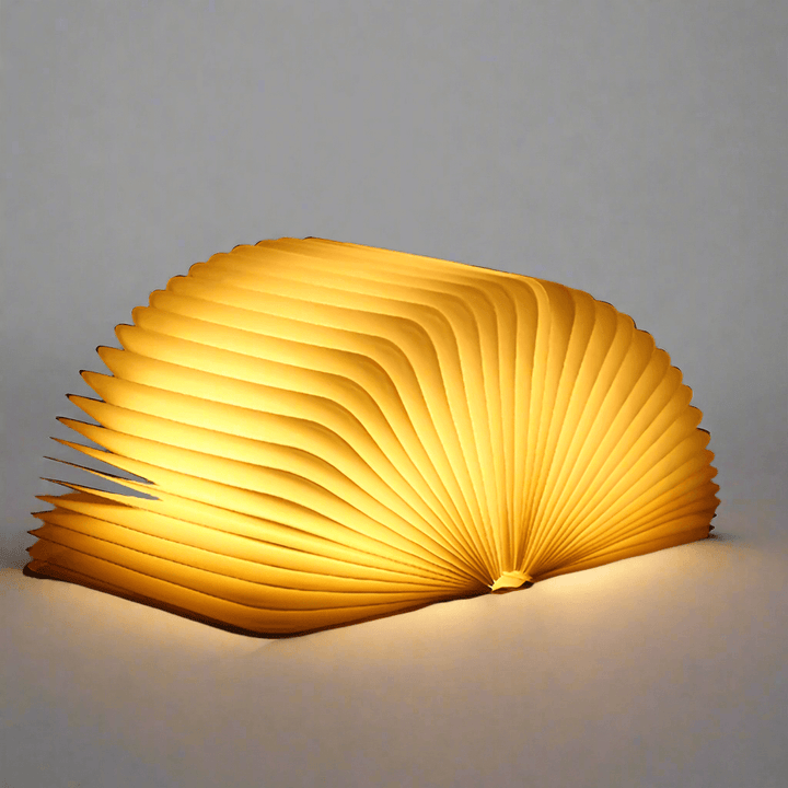 LED Book Lamp, Rechargeable, Dimmable, Brown, 22cm