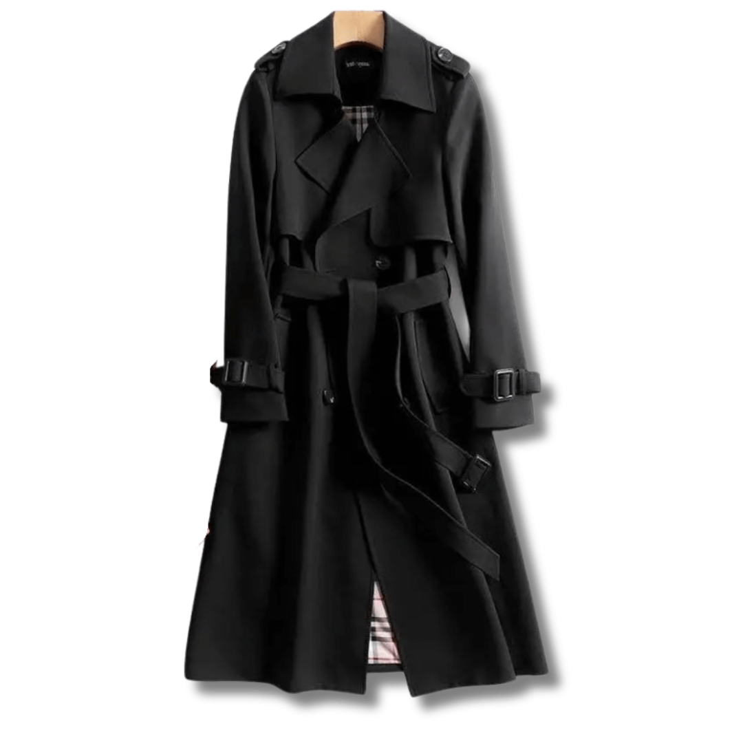 Women's Classic Double-Breasted Trench Coat