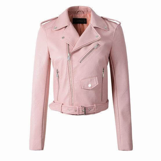 Women's Faux Leather Biker Jacket