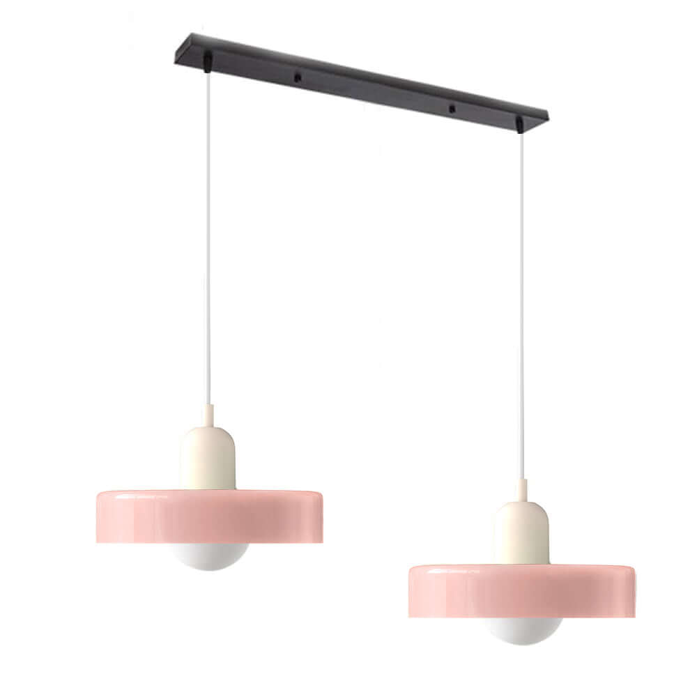 2 Heads Modern Glass Pendant Light