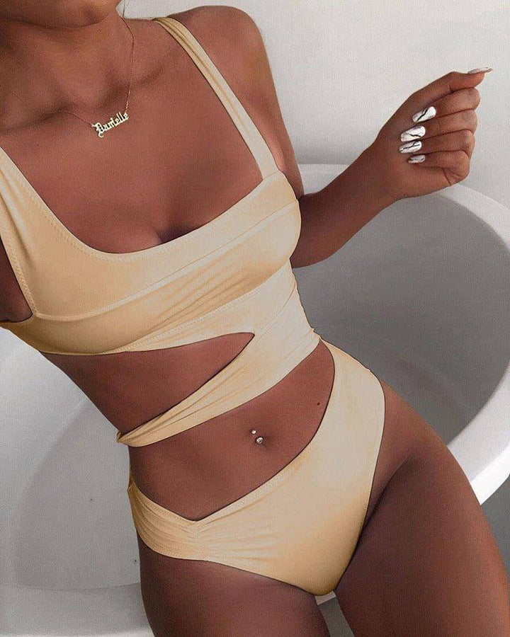 Women's Padded Push-Up One-Piece Swimsuit