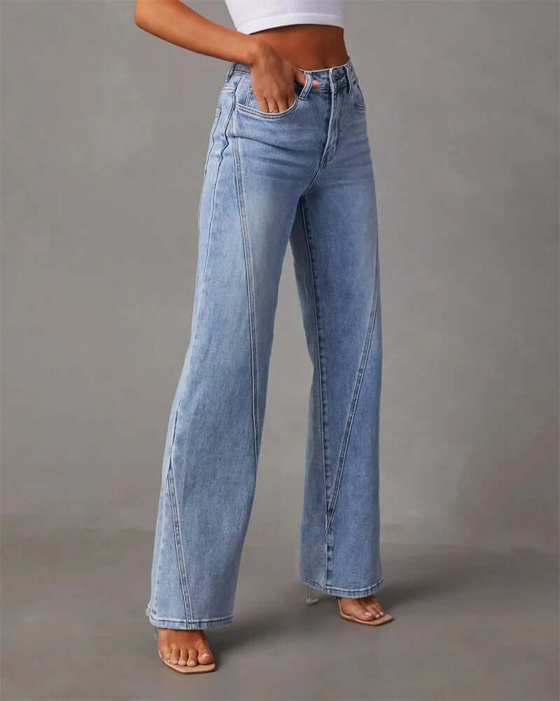 Women's Wide Leg High Waisted Jeans