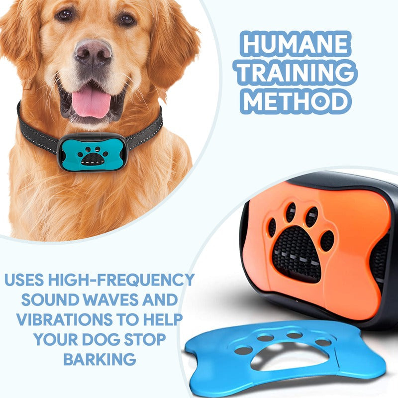 Comfortable, gentle bark control collar for dogs. Aids in effective pet training & behavior modification.