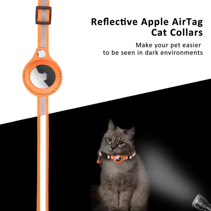 Cat GPS Tracker Collar - Quick Release & Reflective Design