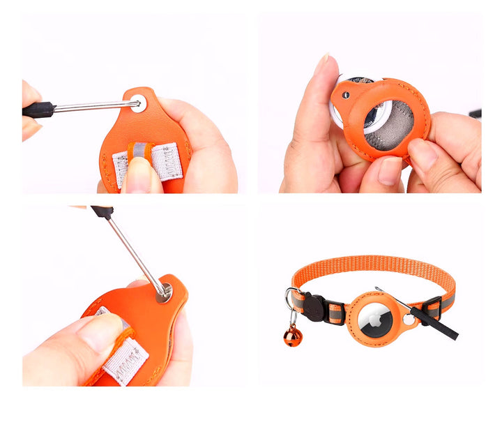 Cat GPS Tracker Collar - Quick Release & Reflective Design