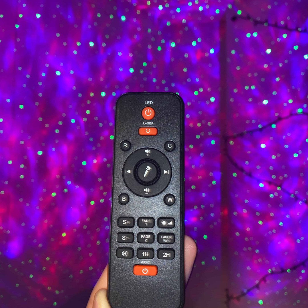 Sleek Galaxy Projector, a versatile star light and mood enhancer for any room.