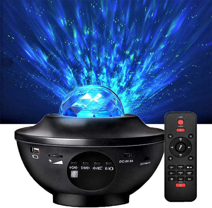 Star Light Galaxy Projector creating stunning celestial ambiance in a room.