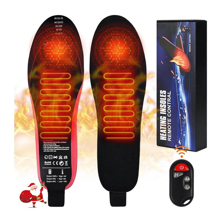 Unisex Heated Insoles with Rechargeable Wireless Warmth