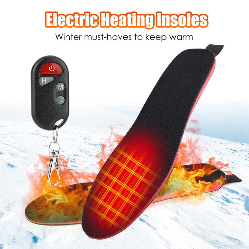 Unisex Heated Insoles with Rechargeable Wireless Warmth