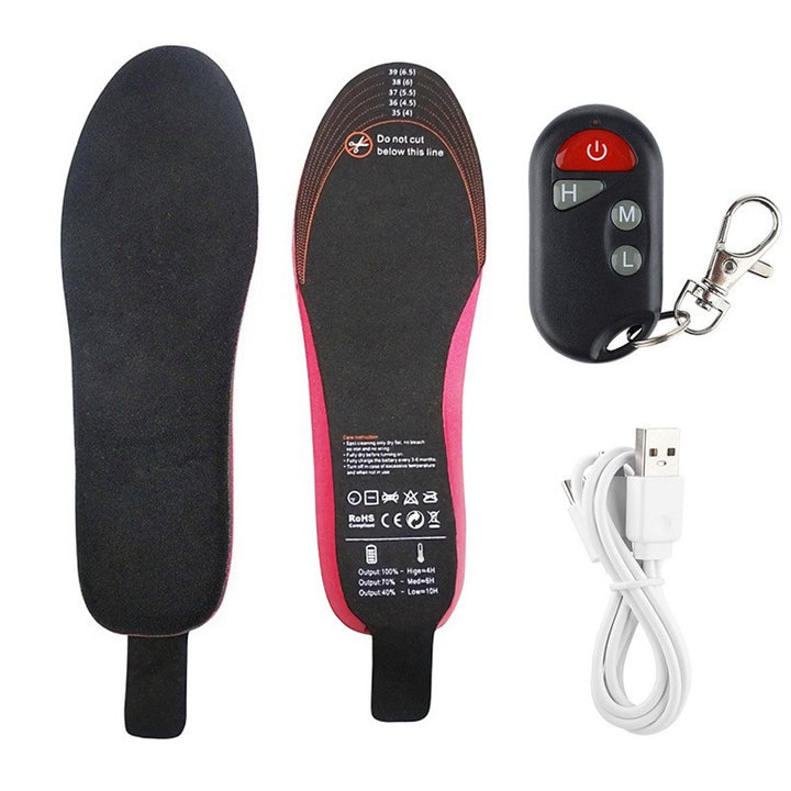 Unisex Heated Insoles with Rechargeable Wireless Warmth