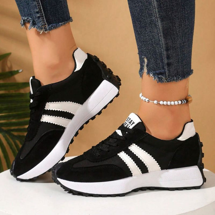 Lightweight wide fit sneakers for women, ideal for active walks.
