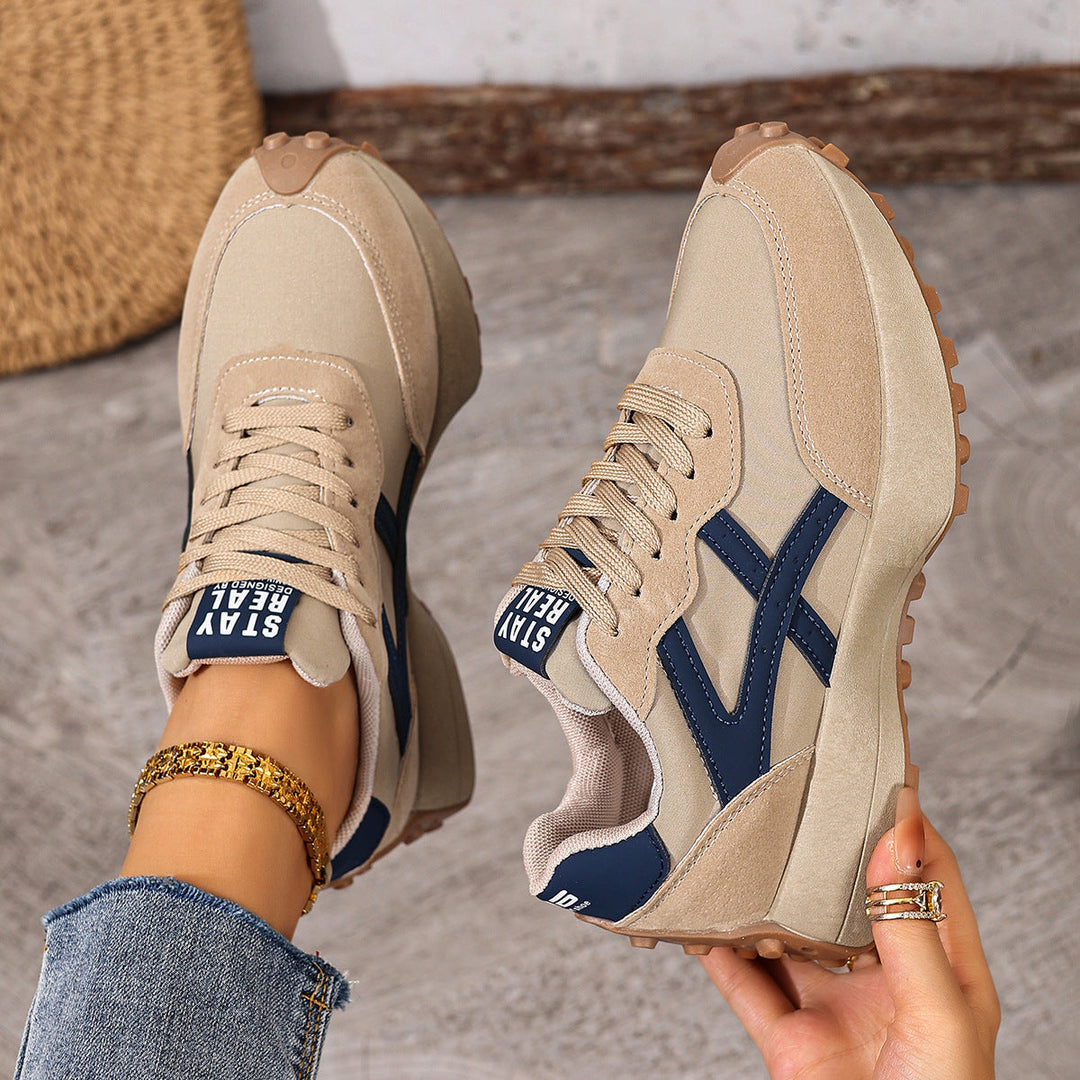 Durable women's walking shoes with slip-resistant wide fit design.