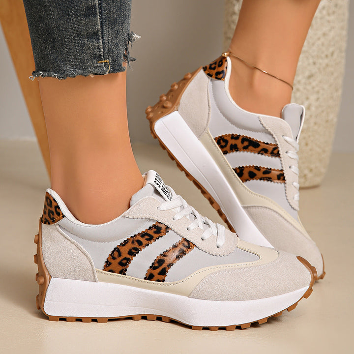 Women's wide fit comfort trainers with advanced orthopedic support.