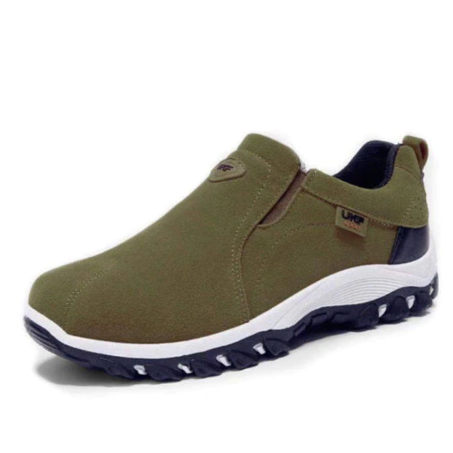 Posture corrective men's walking shoes, offering stability and superior arch support.