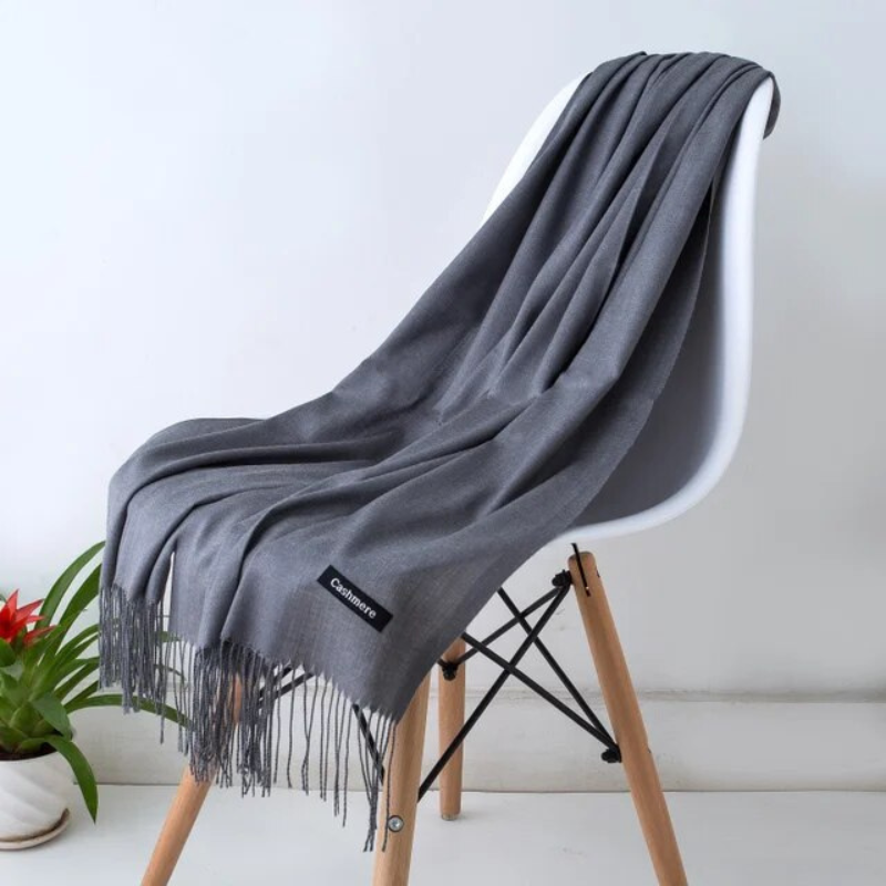 Soft & warm women's winter shawl, premium cashmere & acrylic blend.