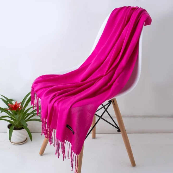 Women's fall winter scarf, soft cashmere & acrylic blend, warm and elegant.