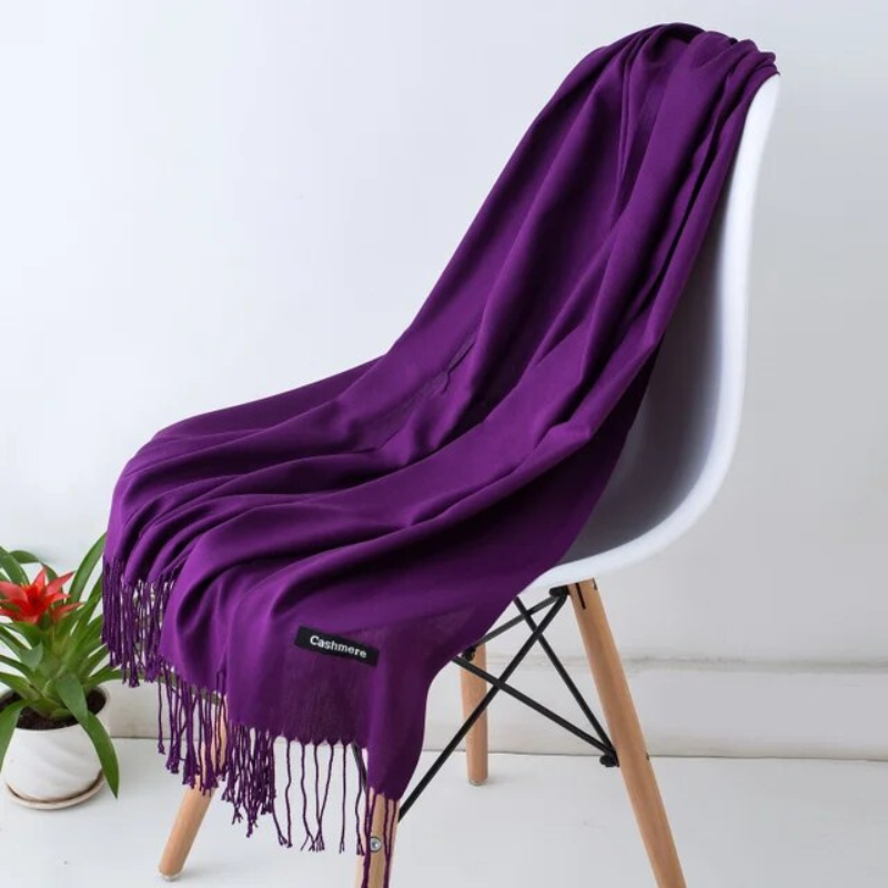 Soft & warm women's cashmere blend wrap, a must-have for cold seasons.