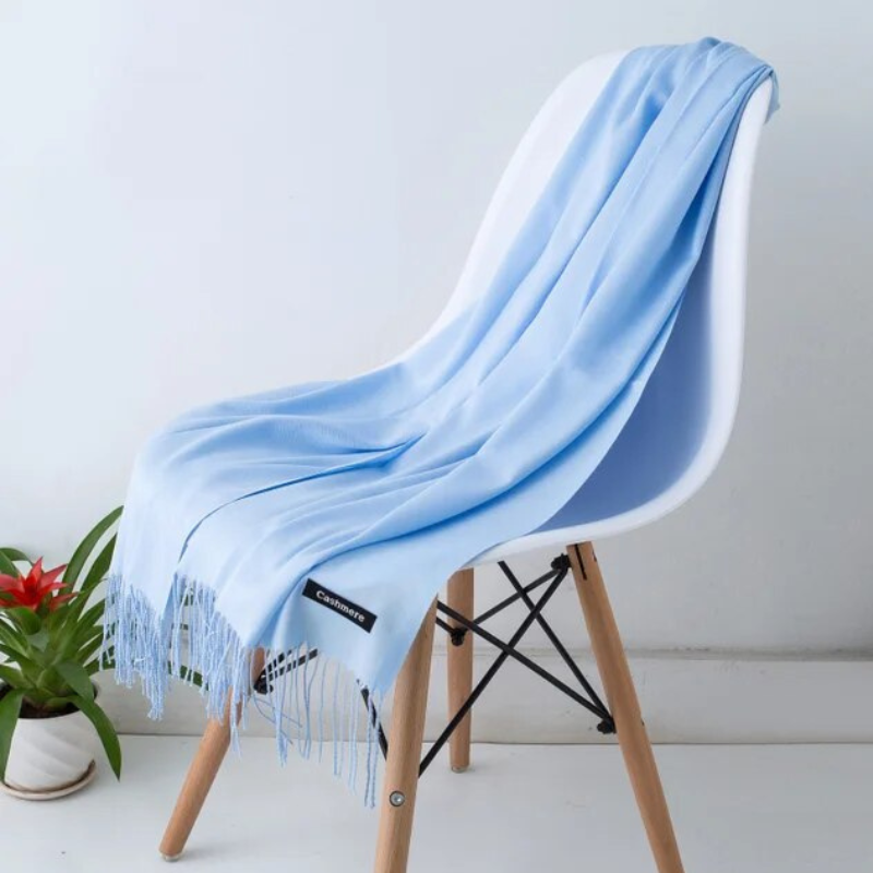 Women's acrylic blend winter scarf, soft, warm, and stylish for cold days.