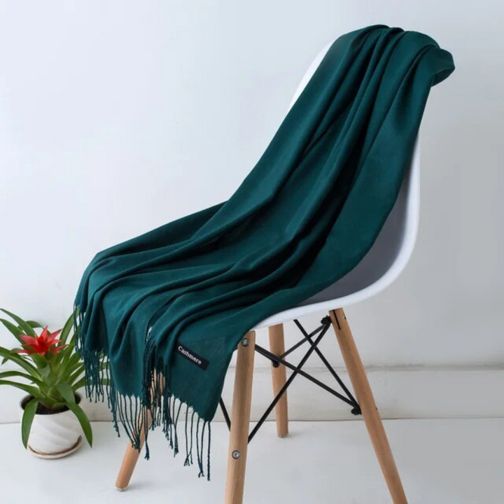 Premium women's winter scarf, cashmere blend, soft, warm, and durable.