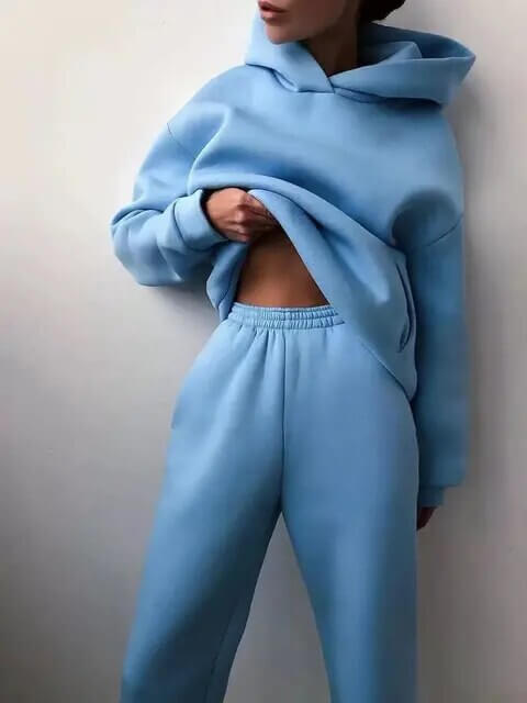Women's Oversized Two-Piece Tracksuit Set