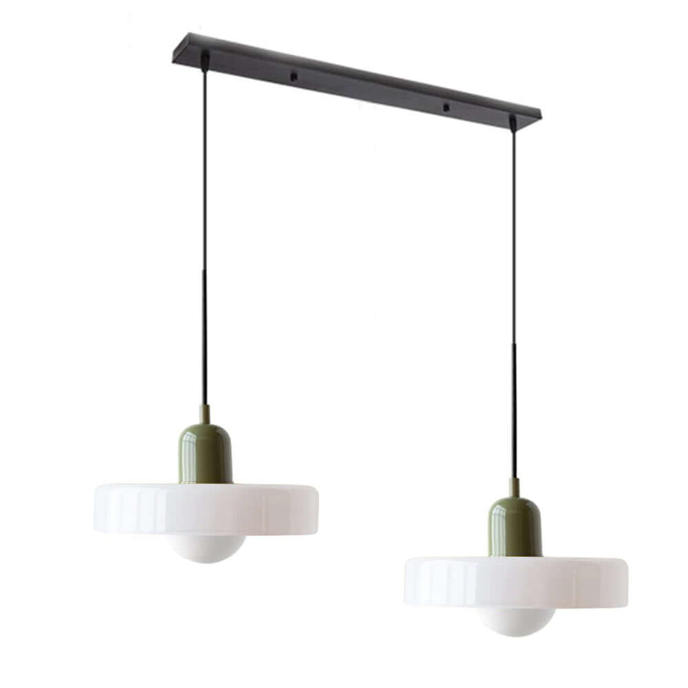 2 Heads Modern Glass Pendant Light