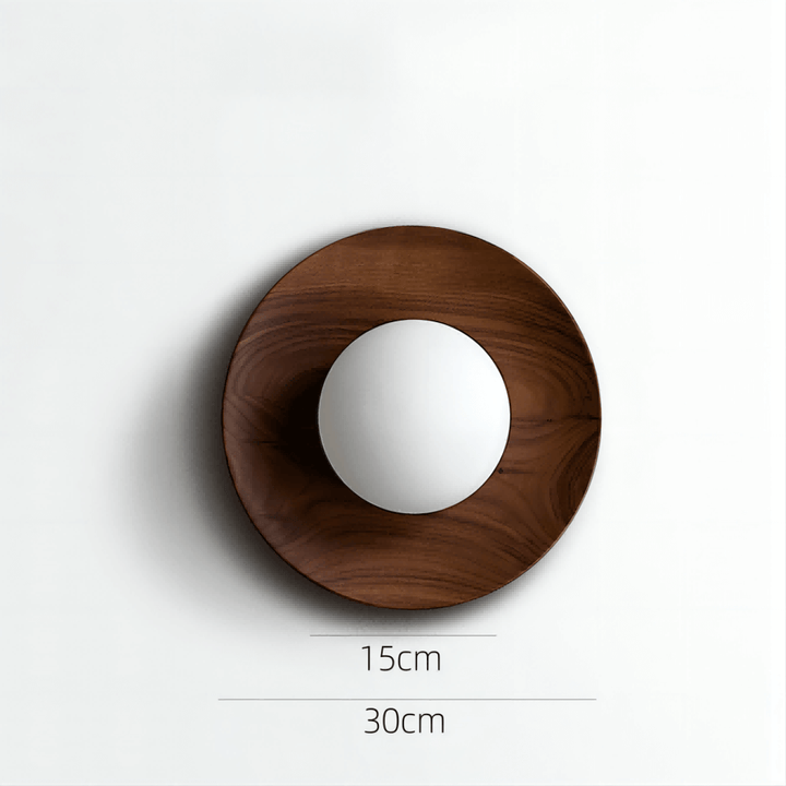 Modern White Wood Wall Sconce Light