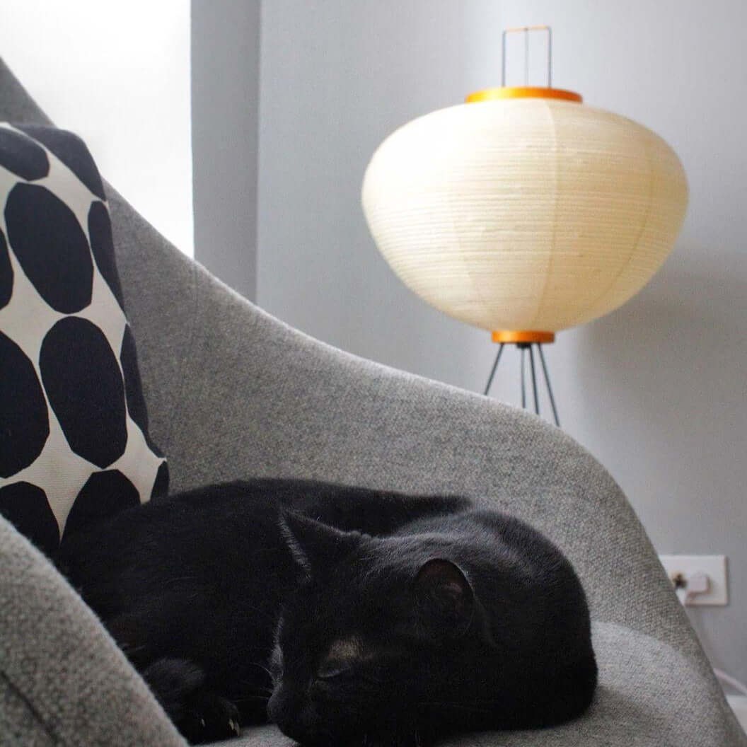 Elegant Paper Floor Lamp with Diffused Lighting