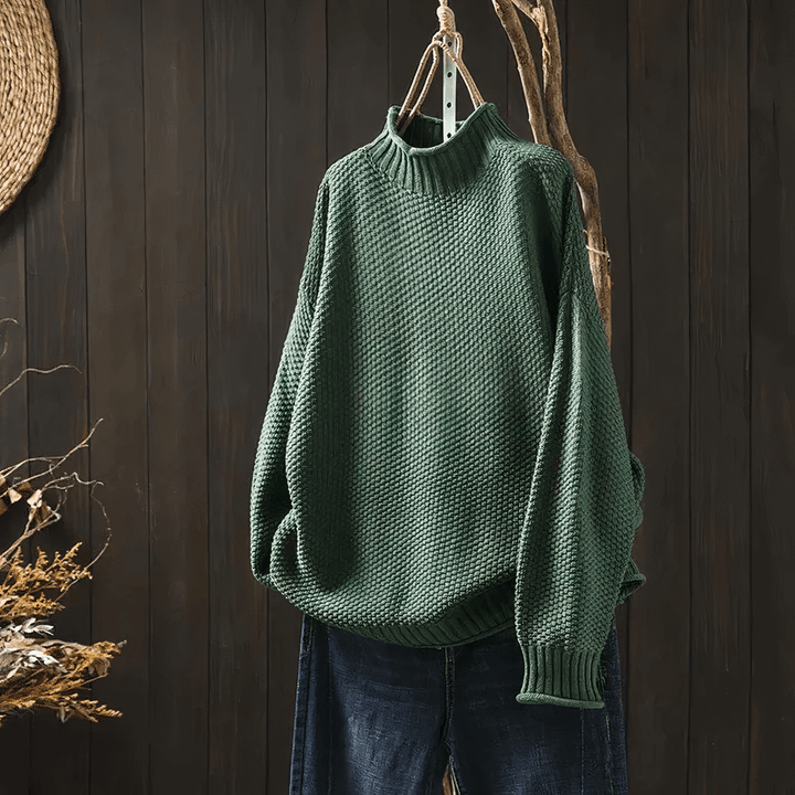 Women's Vintage-Inspired Turtleneck Sweater